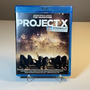 Project X Extended Cut Blu Ray DVD Combo Pack Movie Film